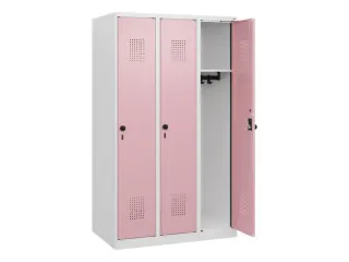 schoollocker,HxBxD 1530x900x500mm,3vak,vak B 300mm,draaigrendel - 1