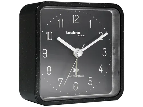 Wekker Technoline WT 775 91x91x40mm zwart analoog