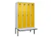 locker met bank,voor scheiding van kleding,HxBxD 2120x1200x815mm,4vak