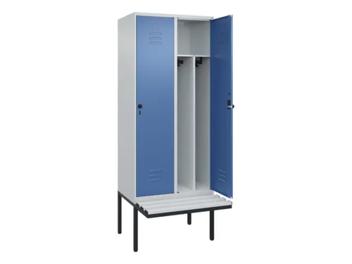 locker voor scheiding van kleding,HxBxD 2120x800x815mm,2vak