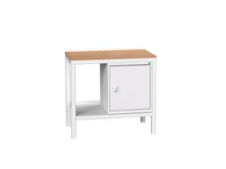 werkbank,HxBxD 930x1000x600mm,multiplexblad,4voeten,uitrusting: 1kast - 1