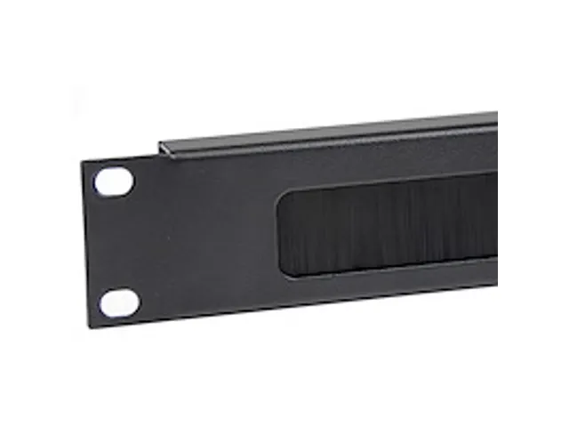 1U borstelstrip-kabelpaneel voor horizontale serverracks