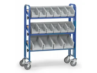 Bakkenwagens 2882 250kg 3 Etages 16 Bakken Ral5007 - 1
