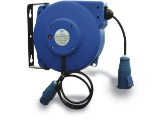 Kunststof Slanghaspel Schuko Kabel L 10m - 1