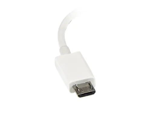 12 cm witte micro-USB naar USB-OTG hostadapter M/F