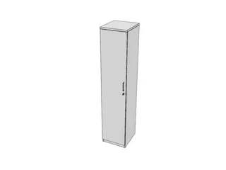 kantoorkast,HxBxD 1895x400x445mm,Bl-wit - 1