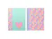 Spiraalblok B'LOG HEARTS A5 ruit 5mm HC 80v 90gr krimp 2st