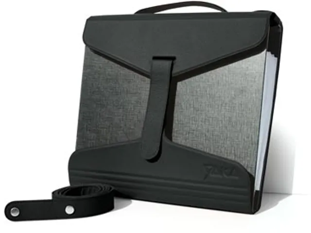 Mappendrager, Zwart Leder