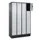 lockerkast,HxBxD 1950x1200x500mm,4x4vakken,vak B 300mm,cil.-slot