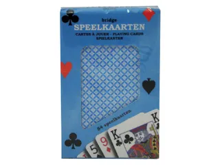 Speelkaarten premium blauw - 2