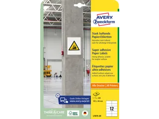 Avery Zweckform L7875 Sterk klevende etiketten A4 105x48mm 240 stuks - 4