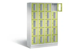 Lockerkast 1800x1190x500mm 4x5 vakken Cilinderslot, Sokkel, RDS1108060