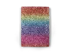Notitieboek Paperclip Rainbow A5 lijn 96 vel 100gr glitter