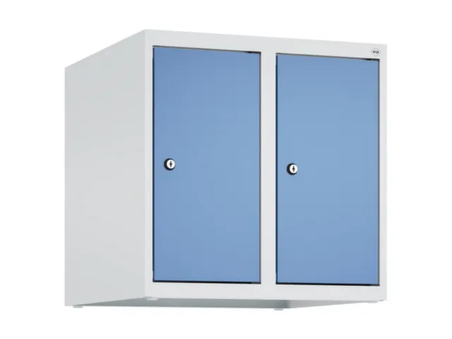 opzetkast,v. locker,2vak.,vak B 250mm,HxBxD 500x500x500mm,vleugeldeur