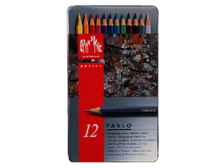 Kleurpotloden Caran d'Ache Pablo assorti blik à 12stuks - 2