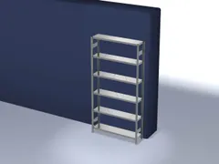 magazijnstelling,grondveld,HxBxD 2500x1360x335mm,vakl. 175kg