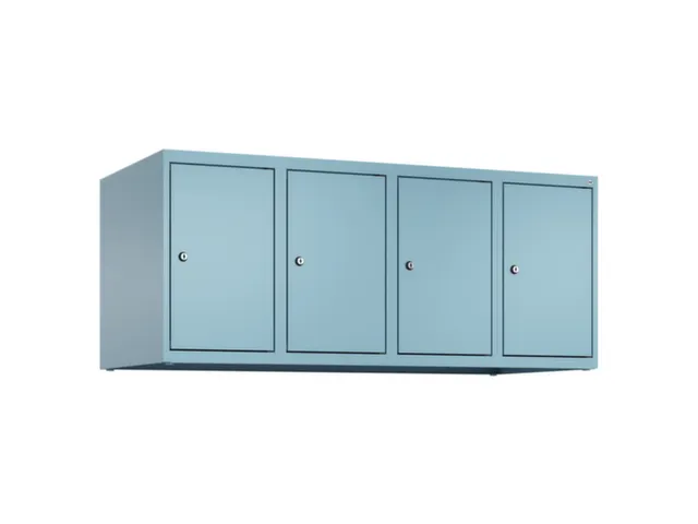 opzetkast,v. locker,4vak.,vak B 300mm,HxBxD 500x1200x500mm