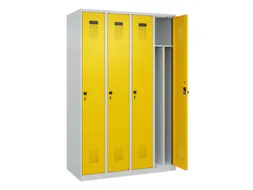 locker voor scheiding van kleding,HxBxD 1850x1200x500mm,4vak