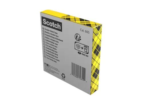 Plakband Scotch Magic 665 19mmx33m dubbelzijdig