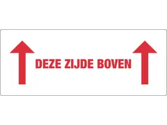 Waarschuwingsetiket deze zijde boven 150mmx60mm 500 stuks