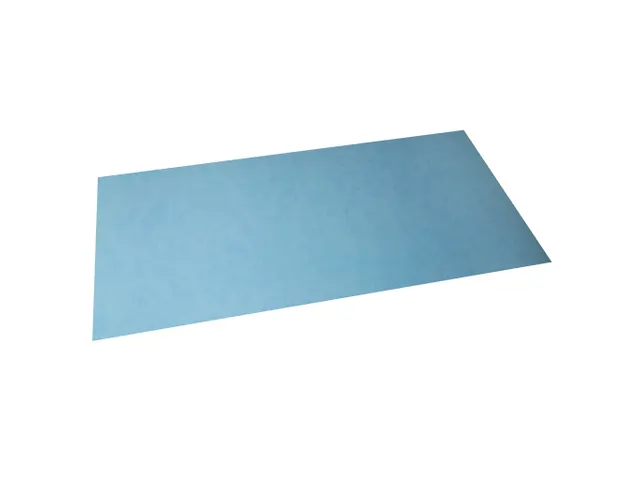 Onderlegger PU 35x60 donkerblw/lichtblw