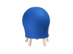Balkruk Blauw Zitting H X D 620X 450Mm Houten Standpoten