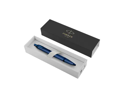 Balpen Parker IM Monochrome Blue Medium + blauwe inkt