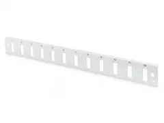 Glasvezel frontpaneel 1U Snelsluiting 12x SC DX verticaal Grijs