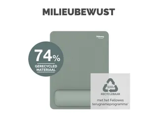 Muismat met polssteun Fellowes Breyta XL saliegroen 21x28cm - 15