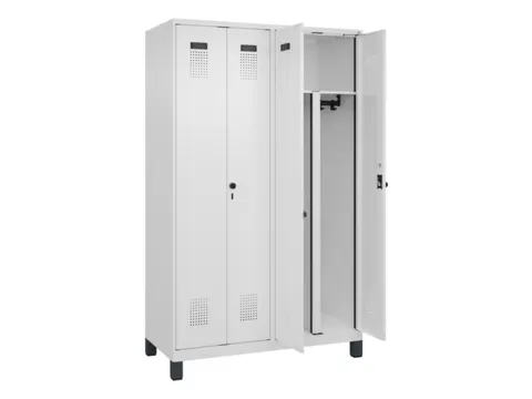 PBM-locker,HxBxD 1950x1200x500mm,4vak,vak B 300mm,draaigrendel