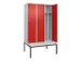 locker voor scheiding van kleding,HxBxD 2120x1200x815mm,3vak