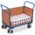 Platformwagen 400kg Laadvlak 850x480mm 3 Wanden Ral 5010 Beuken