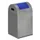 Afvalverzamelaar Zelfblussend 43 Liter 660X320X320Mm Klemring Blauw