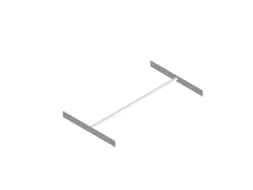 kledingstang,v. inhaakstelling,B 1000mm,staal verzinkt