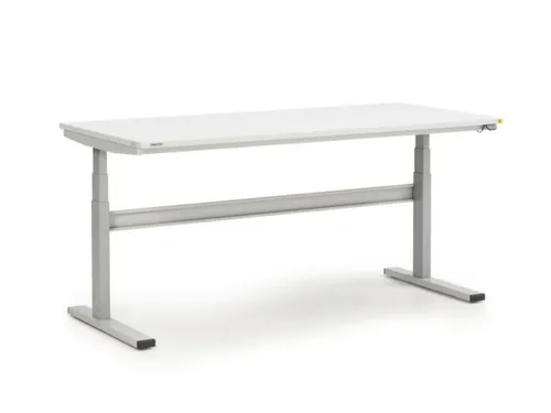 ESD-montagetafel,HxBxD 630-1270x1800x800mm,blad gelamineerd grijs