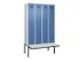 locker met bank,voor scheiding van kleding,HxBxD 2120x1200x815mm,4vak