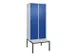 locker voor scheiding van kleding,HxBxD 2120x800x815mm,2vak