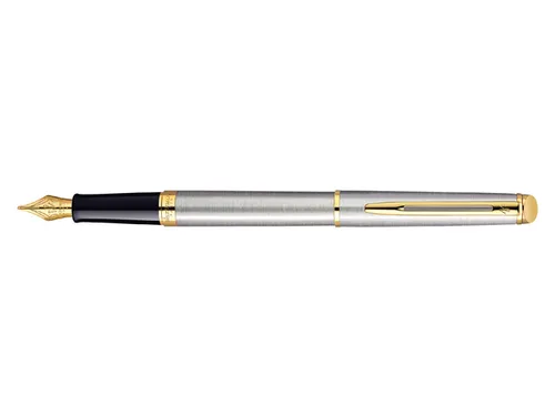 Vulpen Waterman Hémisphère Stainless Steel GT Medium Blauwe inkt