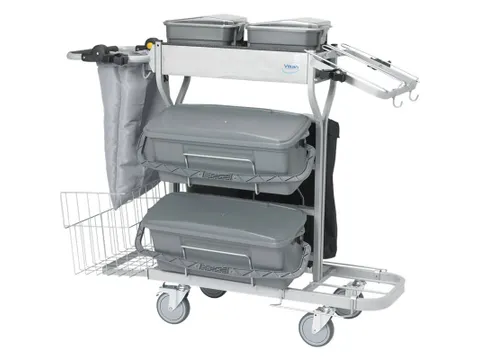 Vikan Microvezel werkwagen COMPACT PLUS 40 cm Grijs