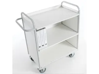 Dossierwagen 150kg 3 Etages H 1070mm 800x490mm Ral7035 - 1