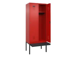 locker met bank,HxBxD 2120x800x815mm,2vak,vak B 400mm,cilinderslot