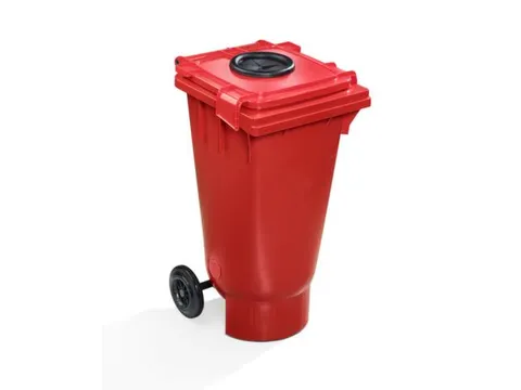 UN-bak,v. spuitbussen,kunststof,rood,120l,HxLxB 960x554x498mm