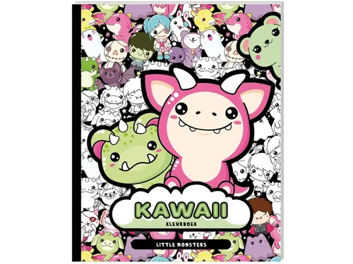 Kleurboek Kawaii Little Monsters