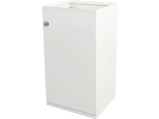 V-Part Modulaire Afvalbak met Deur en Zakhouder 85 liter Wit - 2