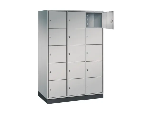 grootvolume-lockersysteem,HxBxD 1950x1220x600mm,3x5vakken,cil.-slot