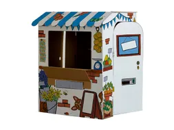 Kartonnen Marktkraam XL Bankers Box Play inkleurbaar