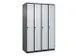 locker voor scheiding van kleding,HxBxD 1850x1200x500mm,4vak
