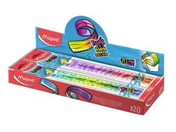 Liniaal Maped Twist 'n Flex Decor Animals 20cm display à 20 stuks ass
