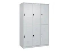 dubbeldekse locker,HxBxD 1850x1200x500mm,3x2vak.,vak B 400mm