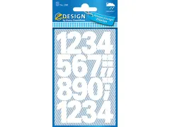 Cijfereretiket Z-design Home 2 vel watervast wit